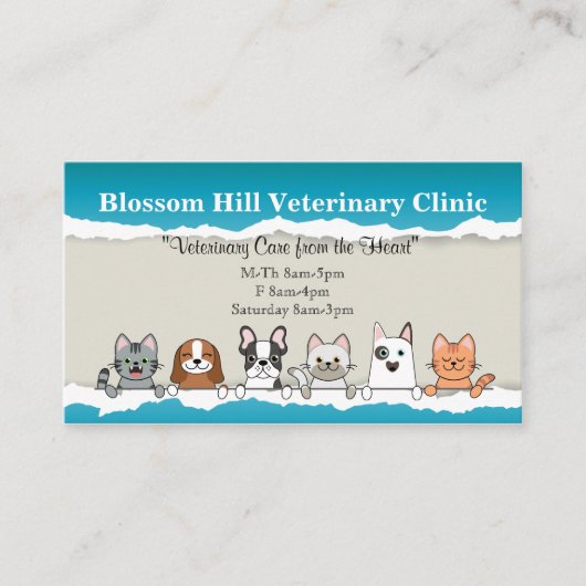 Veterinair Visitekaartje (Voorkant)