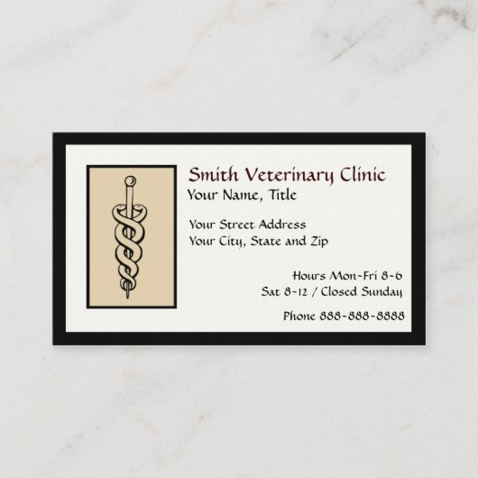 veterinair Visitekaartje (Voorkant)