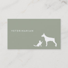 Veterinair visitekaartje Cat en Dog ı
