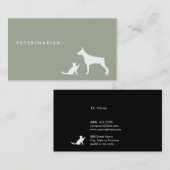 Veterinair visitekaartje Cat en Dog ı (Voorkant / Achterkant)