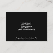  Veterinair Visitekaartje met Foto (Achterkant)