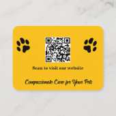  Veterinair Visitekaartje met Foto (Achterkant)