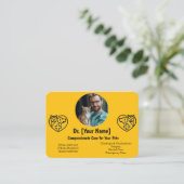  Veterinair Visitekaartje met Foto (Staand voorkant)