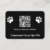  Veterinair Visitekaartje met Foto (Achterkant)