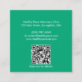  Veterinair Visitekaartje - QR-code (Achterkant)