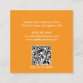 Veterinair Visitekaartje - QR-code (Achterkant)
