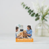 Veterinair Visitekaartje - QR-code (Staand voorkant)