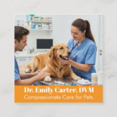 Veterinair Visitekaartje - QR-code (Voorkant)