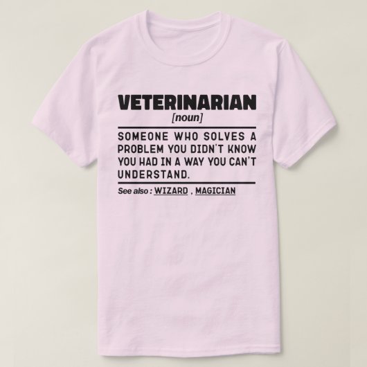 Veterinair zelfstandig naamwoord definitie veterin t-shirt (Design voorkant)