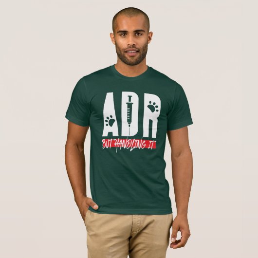 Veterinaire ADR, maar die de Vet Tech Birthday beh T-shirt (Voorkant volledig)