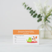 veterinaire afspraakkaart afsprakenkaartje (Staand voorkant)