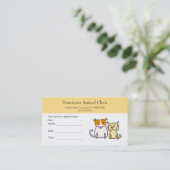 veterinaire afspraakkaart afsprakenkaartje (Staand voorkant)