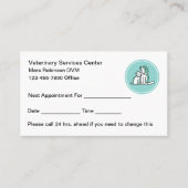 Veterinaire Afspraakkaart Eenvoudig ontwerp Afsprakenkaartje (Voorkant)