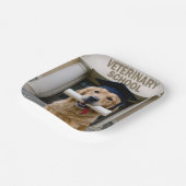 Veterinaire Afstuderen School Golden Retriever Papieren Bordje (Gebogen)