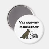 Veterinaire assistent koelkast magneet (Voorkant / Achterkant)