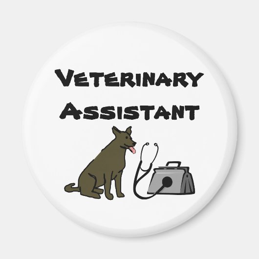 Veterinaire assistent koelkast magneet (Voorkant)