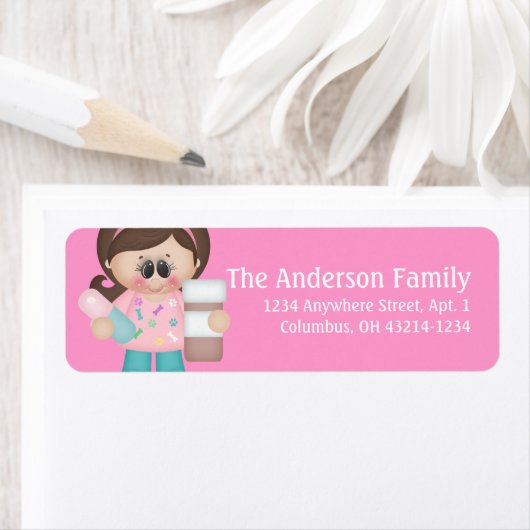 Veterinaire assistent Tech Return Address Labels (Insitu)