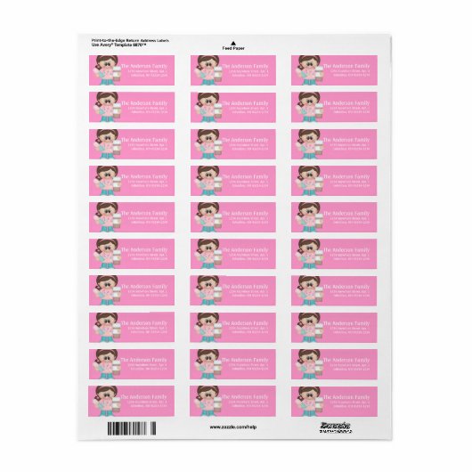 Veterinaire assistent Tech Return Address Labels (Full Sheet)