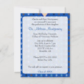 Veterinaire bekendmaking in Patroonblauw Kaart (Achterkant)