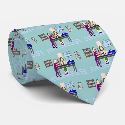 veterinaire cadeaus " het vlees is in " stropdas (Opgerold)