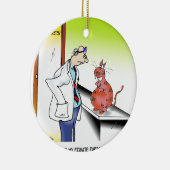 Veterinaire Cartoon 9480 Keramisch Ornament (Rechts)