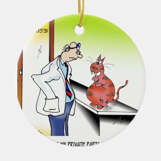 Veterinaire Cartoon 9480 Keramisch Ornament (Voorkant)