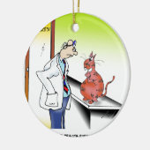 Veterinaire Cartoon 9480 Keramisch Ornament (Links)