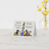 Veterinaire dag Waardering of Bedankt Kaart (Gele Bloem)