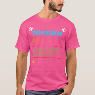 Veterinaire definitie Veterinair Doctor Vet Vet T-shirt