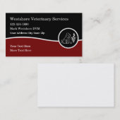 Veterinaire diensten Veterinair thema Visitekaartje (Voorkant / Achterkant)