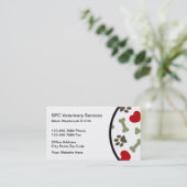 Veterinaire diensten Veterinair Visitekaartje (Staand voorkant)