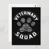 Veterinaire dierenarts briefkaart (Voorkant / Achterkant)