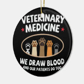 Veterinaire Diergeneeskunde Keramisch Ornament (Links)
