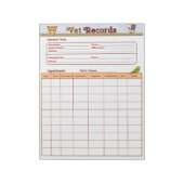 Veterinaire dossiers notitieblok (Linkerzijde)