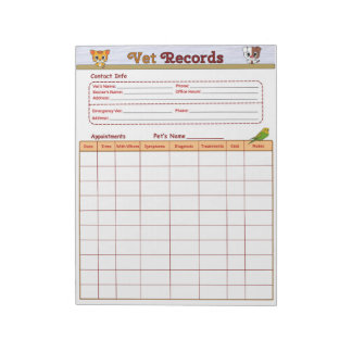 Veterinaire dossiers notitieblok