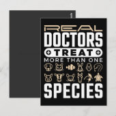 Veterinaire echte artsen behandelen meer dan één s briefkaart (Voorkant / Achterkant)