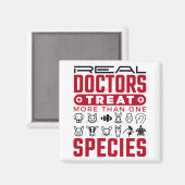 Veterinaire echte artsen behandelen meer dan één s magneet (Voorkant / Achterkant)