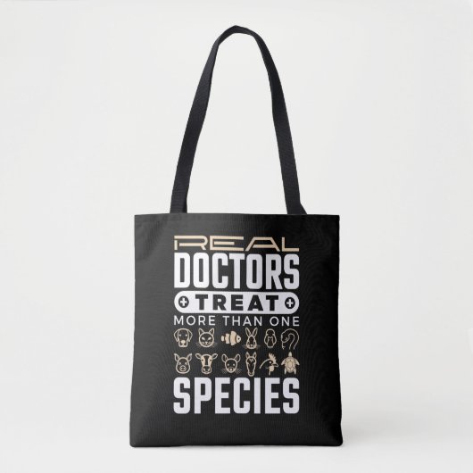 Veterinaire echte artsen behandelen meer dan één s tote bag (Voorkant)
