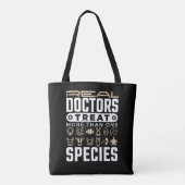 Veterinaire echte artsen behandelen meer dan één s tote bag (Achterkant)