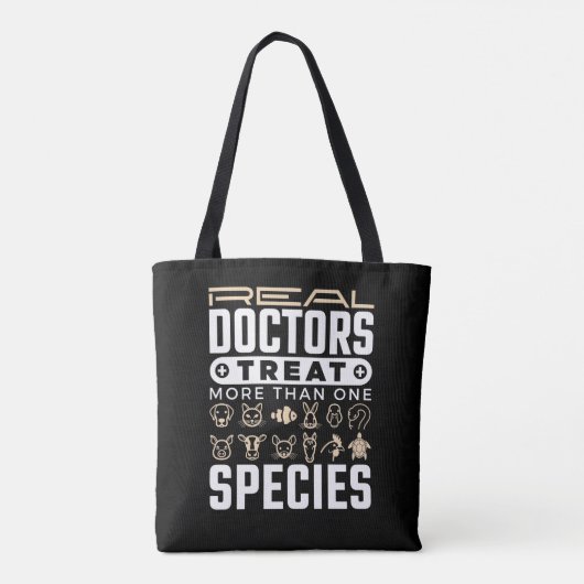 Veterinaire echte artsen behandelen meer dan één s tote bag (Achterkant)