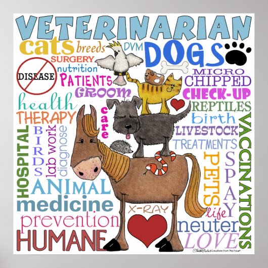Veterinaire en subtechnische voorwaarden poster (Voorkant)