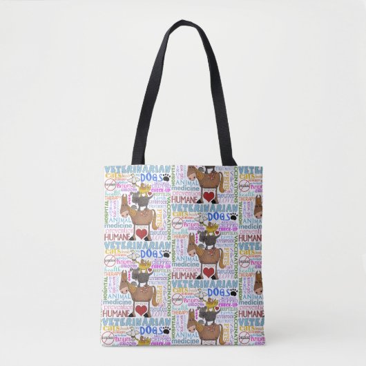 Veterinaire en subtechnische voorwaarden tote bag (Voorkant)