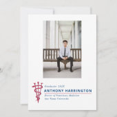 Veterinaire foto symbool Rood Blauw Aankondiging (Voorkant)