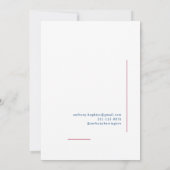 Veterinaire foto symbool Rood Blauw Aankondiging (Achterkant)