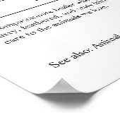 Veterinaire gepersonaliseerde Gift Poster (Hoek)