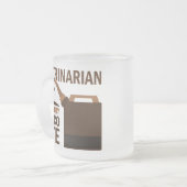 Veterinaire Gift Matglas Koffiemok (Voorkant links)