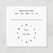 Veterinaire Kantoor Benoeming Classy Style Vierkante Visitekaartje (Achterkant)