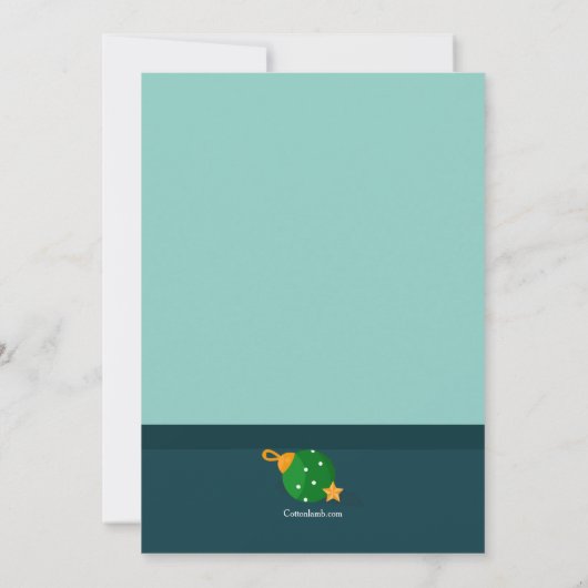 Veterinaire kerstkaarten kaart (Achterkant)