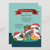 Veterinaire kerstkaarten kaart (Voorkant / Achterkant)