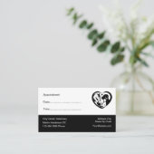 Veterinaire Kliniek Aanwijzing Herinnering Afsprakenkaartje (Staand voorkant)